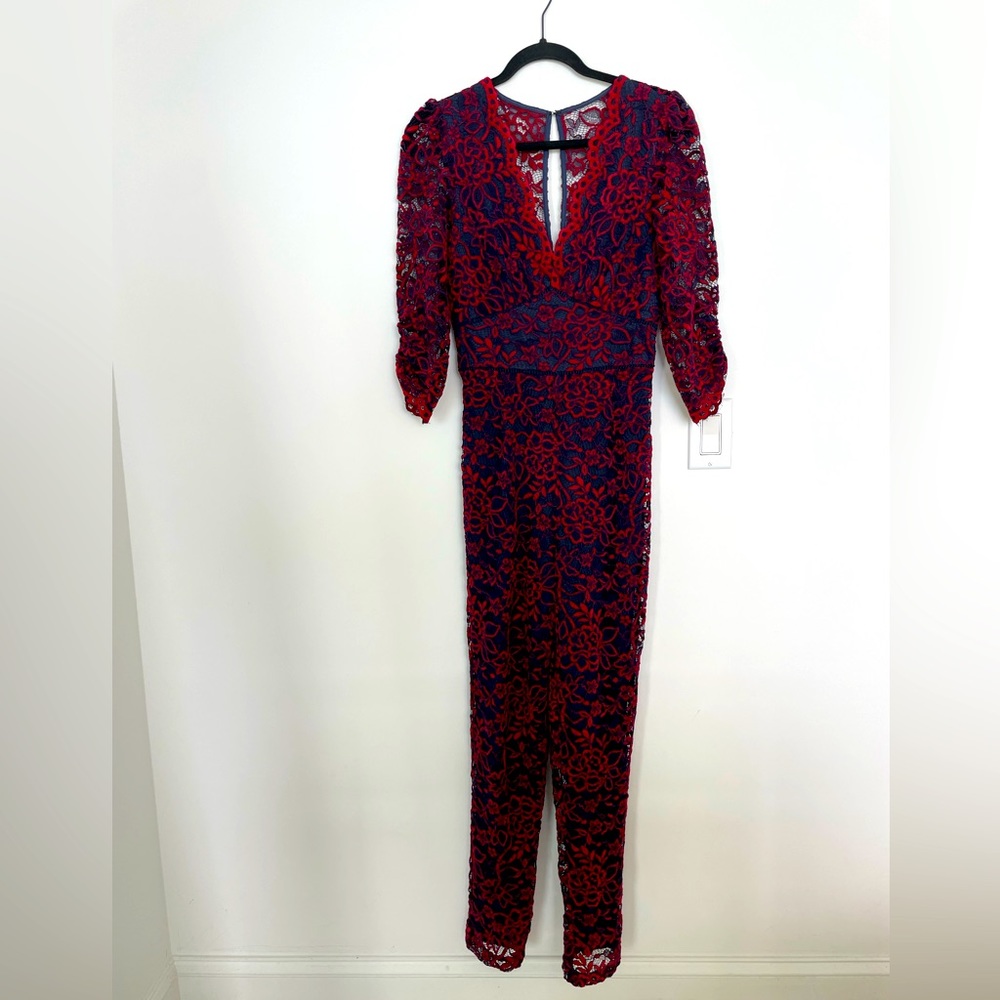 Adelyn Rae Lace Jumpsuit